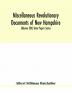 Miscellaneous revolutionary documents of New Hampshire including the association test the pension rolls and other important papers. (Volume XXX) State Papers Series