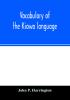 Vocabulary of the Kiowa language