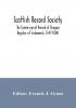 Scottish Record Society; The Commissariot Record of Glasgow Register of Testaments 1547-1800