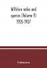 Wiltshire notes and queries (Volume V) 1905-1907