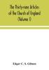 The Thirty-nine Articles of the Church of England (Volume I)