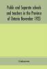 Public and separate schools and teachers in the Province of Ontario November 1923