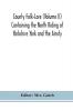 County Folk-Lore (Volume II) Containing the North Riding of Yorkshire York and the Ainsty