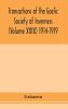 Transactions of the Gaelic Society of Inverness (Volume XXIX) 1914-1919