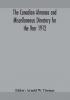 The Canadian almanac and Miscellaneous Directory for the Year 1912