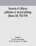 University of California publications in classical philology (Volume XII) 1933-1944