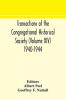 Transactions of the Congregational Historical Society (Volume XIV) 1940-1944