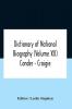 Dictionary Of National Biography (Volume Xii) Conder - Craigie