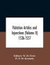 Visitation Articles And Injunctions (Volume Ii) 1536-1557