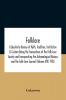 Folklore; A Quarterly Review Of Myth Tradition Institution & Custom Being The Transactions Of The Folk-Lore Society And Incorporating The Archaeological Review And The Folk-Lore Journal (Volume Xvi) 1905