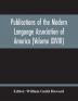 Publications Of The Modern Language Association Of America (Volume Xxviii)