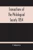 Transactions Of The Philological Society 1854