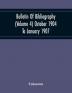 Bulletin Of Bibliography (Volume 4) October 1904 To January 1907