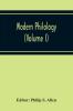 Modern Philology (Volume I)