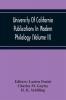 University Of California Publications In Modern Philology (Volume Ii)