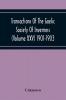 Transactions Of The Gaelic Society Of Inverness (Volume Xxv) 1901-1903