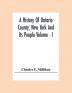 A History Of Ontario County New York And Its People Volume - I