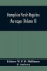 Hampshire Parish Registers. Marriages (Volume Ii)