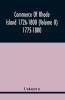 Commerce Of Rhode Island 1726-1800 (Volume Ii) 1775-1800