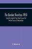 The Dundee Directory 1850 Carefully Compiled From Actual Survey And The Best Sources Of Information