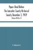 Papers Read Before The Lancaster County Historical Society December 3 1909; History Herself As Seen In Her Own Workshop; (Volume Xiii) No. 10