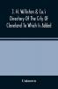 J. H. Williston & Co.'S Directory Of The City Of Cleveland To Which Is Added A Bussiness Directory For 1859-60