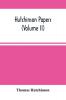 Hutchinson Papers (Volume Ii)