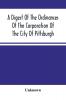 A Digest Of The Ordinances Of The Corporation Of The City Of Pittsburgh