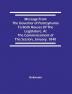 Message From The Governor Of Pennsylvania To Both Houses Of The Legislature At The Commencement Of The Session January 1840