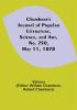 Chambers's Journal of Popular Literature Science and Art No. 750 May 11 1878