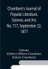 Chambers's Journal of Popular Literature Science and Art No. 717 September 22 1877