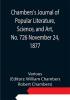 Chambers's Journal of Popular Literature Science and Art No. 726 November 24 1877