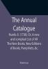 The Annual Catalogue: Numb. II. (1738); Or A new and compleat List of All The New Books New Editions of Books Pamphlets &c.