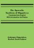 The Apostolic Tradition of Hippolytus; Translated into English with Introduction and Notes