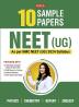 MTG NEET 10 Sample Papers as per NMC NEET UG 2024 Syallabus | NEET Mock Test Papers with OMR Sheet