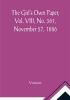 The Girl's Own Paper Vol. VIII No. 361 November 27 1886