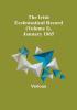 The Irish Ecclesiastical Record |(Volume I) January 1865