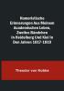 Humoristische Erinnerungen aus meinem academischen Leben Zweites Bändchen; in Heidelberg und Kiel in den Jahren 1817-1819