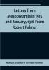 Letters from Mesopotamia in 1915 and January 1916 From Robert Palmer who was killed in the Battle of Um El Hannah June 21 1916 aged 27 years