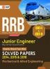 RRB 2022-23 - Junior Engineer CBT I & II : Mechanical & Allied Engineering - Chapter-wise & Year-wise Solved Papers (2014 2015 & 2019) - 32 Sets by GKP