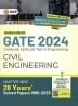 GATE 2024 Civil Engineering - 28 Years Chapter-wise Solved Papers (1996-2023)