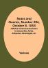 Notes and Queries Number 206 October 8 1853 : A Medium of Inter-communication for Literary Men Artists Antiquaries Geneologists etc.