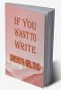 If You Want to Write