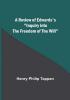 A Review of Edwards's "Inquiry into the Freedom of the Will"