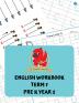 English Workbook Term 1 Pre-K Year 2: Tracing book Alphabet writing book Uppercase