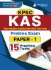 KPSC KAS Prelims Exam (Paper-1) Book 2024 | Karnataka Administrative Service | 15 Solved Practice Mock Tests (1500+ MCQs) with Access to Online Tests