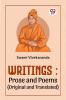 Writings:Prose And Poems (Original And Translated)