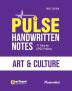 Arihant PULSE ART & CULTURE Coloured Handwritten Notes | 1st Time For UPSC Prelims with Concepts facts Analysis Maps Images Flow Charts and Time Saving Notes