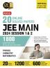 MTG 20 JEE Main Online 2024 (Session 1 & 2) Previous Year Solved Papers (Original Papers of All sittings) With Detailed Explanations | PYQs for Physics Chemistry & Mathematics For 2025 Exam