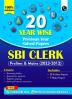 PW 20 SBI Clerk Prelims & Mains Previous Year Solved Papers (2023-2012) with 5 Online Mock Tests For 2024-25 Exam | Yearwise PYQs | Fully Solved | English Edition
